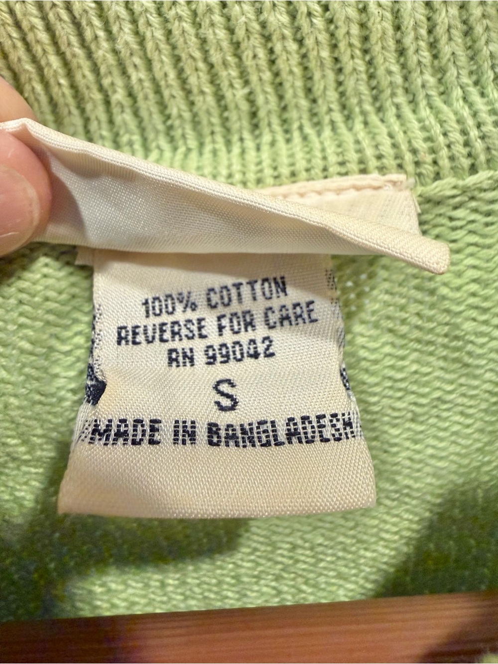 VINTAGE LAS OLAS Cottagecore Daisy Flower Knit Cardigan Sweater, Small - Picture 5 of 6